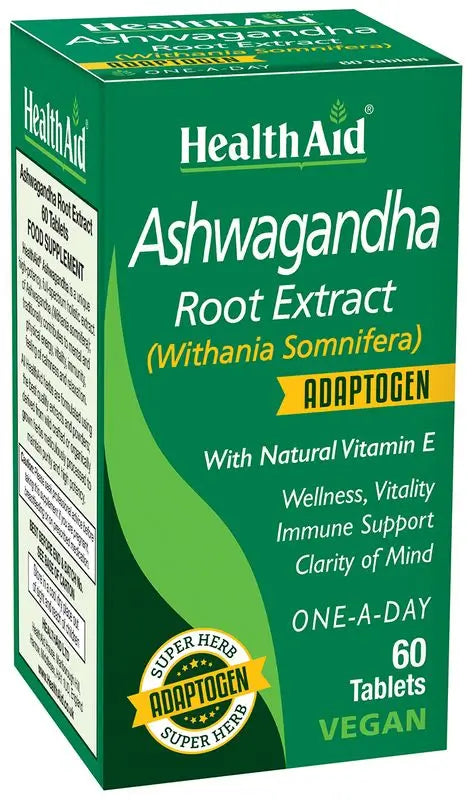 Health Aid Ashwagandha, 60 Cápsulas