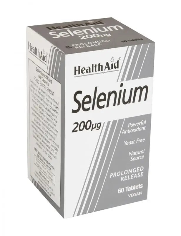 Health Aid Selenio 200 Microgr Selenium, 60 Comprimidos