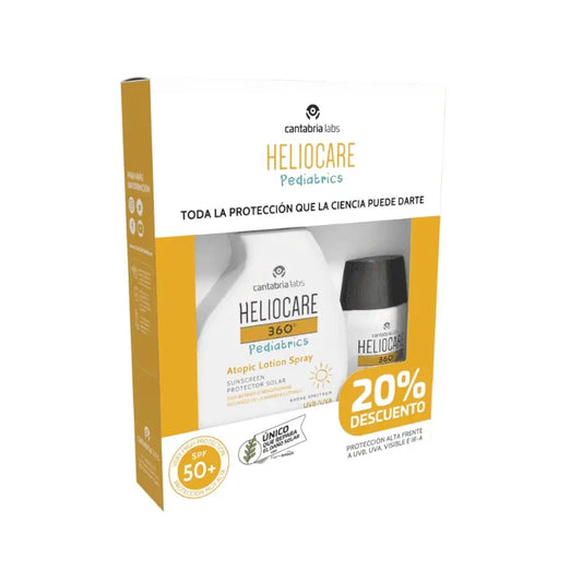 Heliocare 360º Pack Pediatric Mineral 50Ml + Atopic Pistola 250Ml