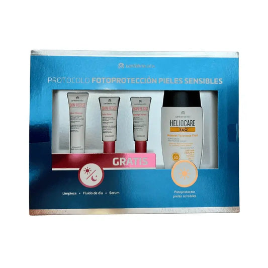 Heliocare Pack 360 Mineral Tolerance Fluid SPF50 + 3 Muestras Skin Resist
