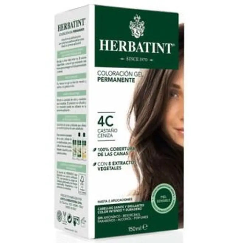 Herbatint Castaño Ceniza 4C Coloración Ge,l 150 ml