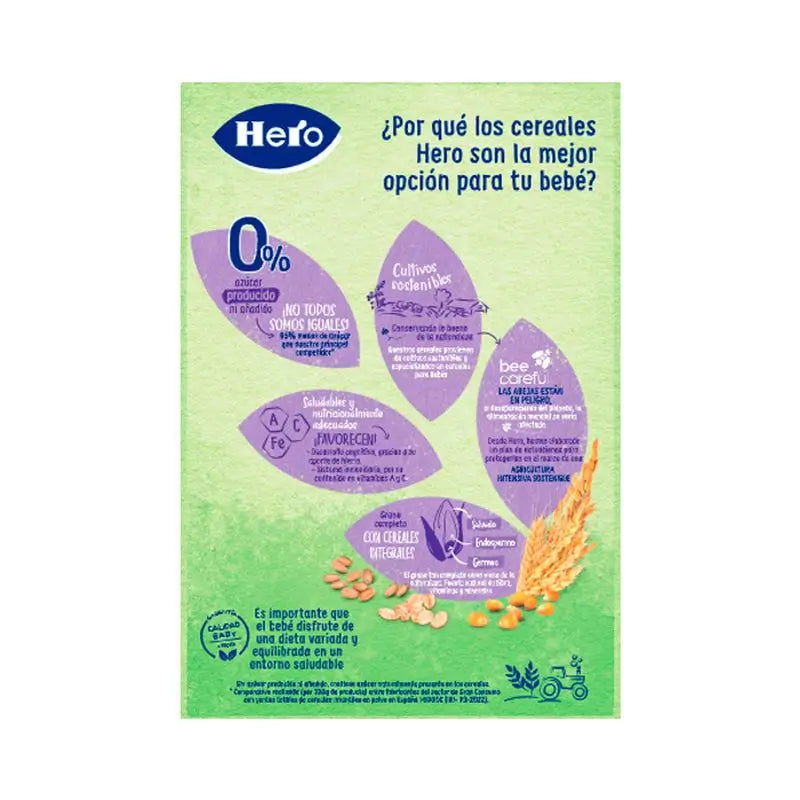 Hero Baby Papilla De Cereales 8 Cereales 340G