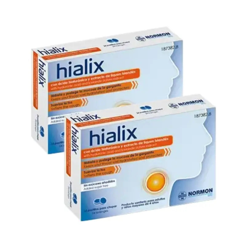 Hialix , 2X24 Pastillas Para Chupar