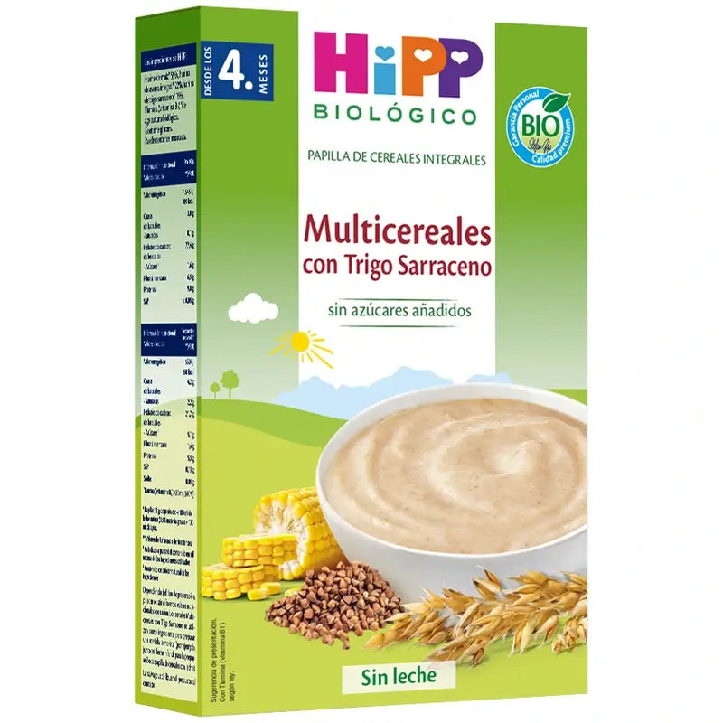 Hipp Biológico Multicereales Con Trigo Sarraceno 200G Bio caja de 7 unidades