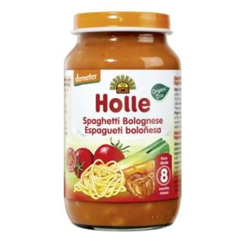 Holle Potito Espagueti Boloñesa Meses 220Gr. Demeter