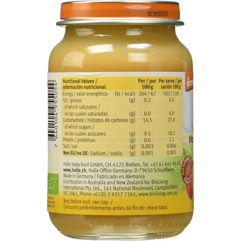 Holle Tarrito Manzana y Melocotón