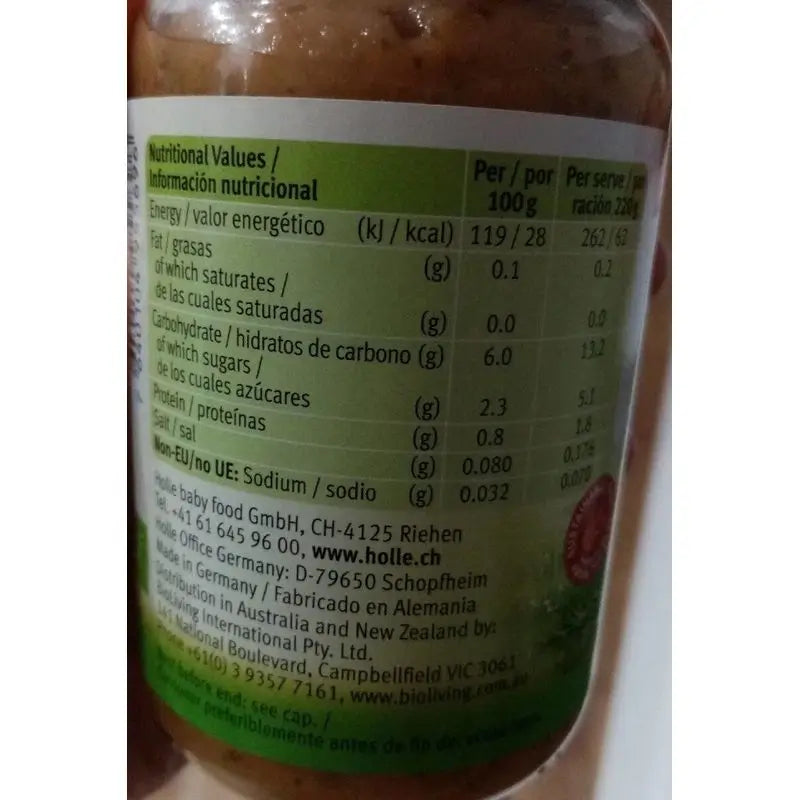 Holle Tarrito Verduras Variadas con Arroz, 220gr