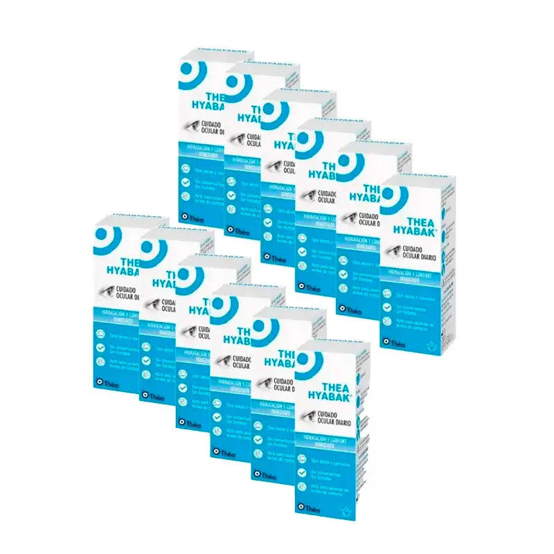 Hyabak Gotas Solución Ocular, Pack 12 x 10 ml