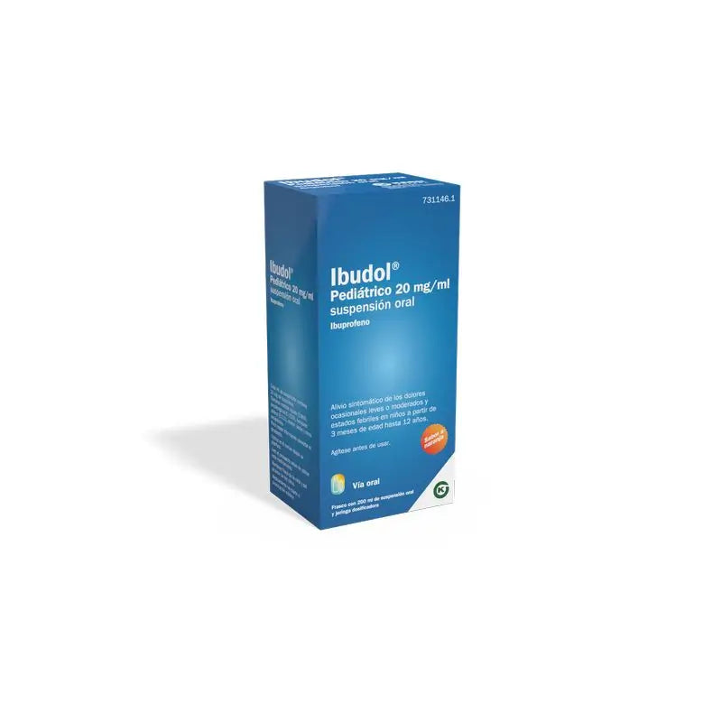 Ibudol Pediátrico Efg 20 Mg/Ml , suspensión oral 1 frasco 200 ml