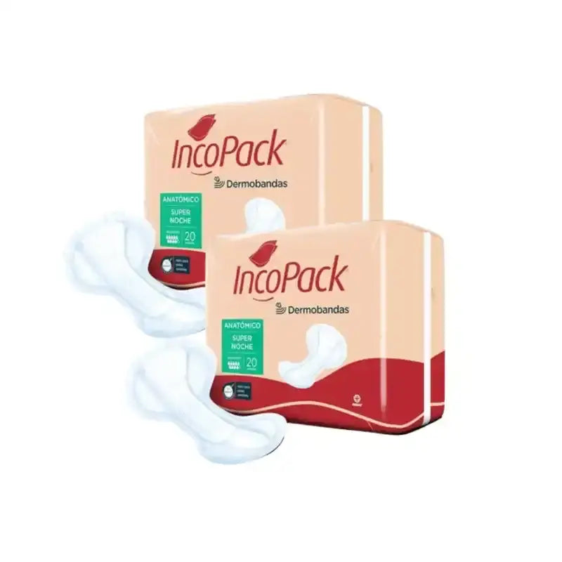 Incopack Anatómico Supernoche , Pack 2, 160 Unidades.