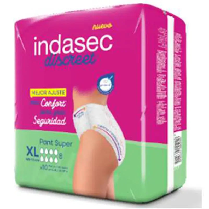 Indasec Discreet Pant Plus Xl, 12 unidades