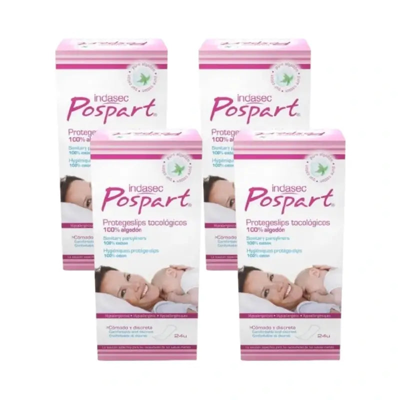 Indasec Pospart Protegeslip , 4 x 24 unidades