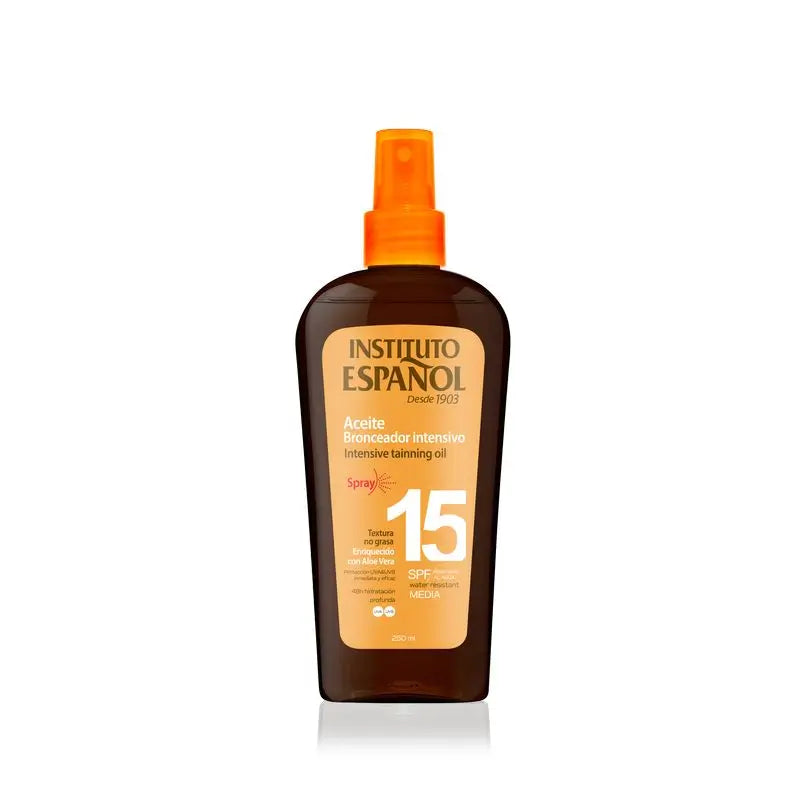 Instituto Español Aceite Protección Solar Bronceadora Spf15 Spray 250Ml