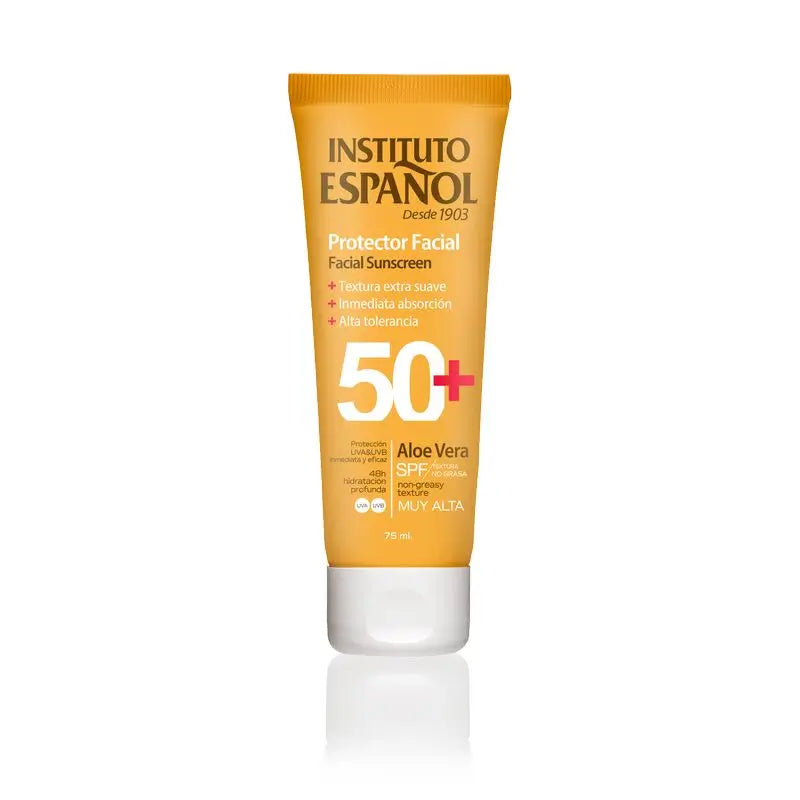 Instituto Español Tubo Protección Facial Aloe Vera Spf50+ 75 Ml