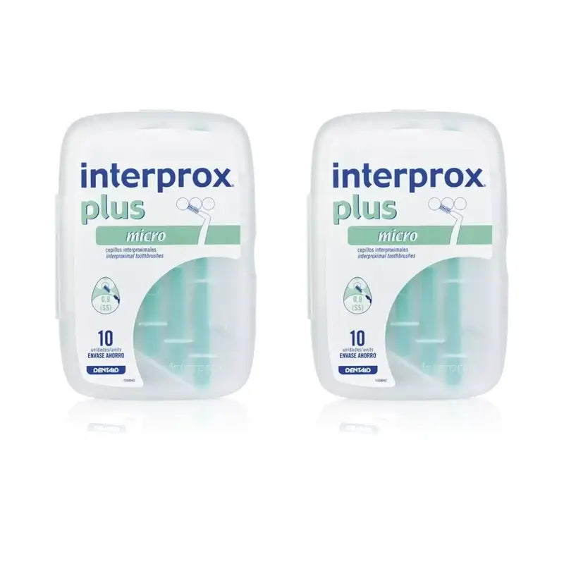 Interprox Cepillo Dental Interproximal Plus Micro, 2X10 Unidades