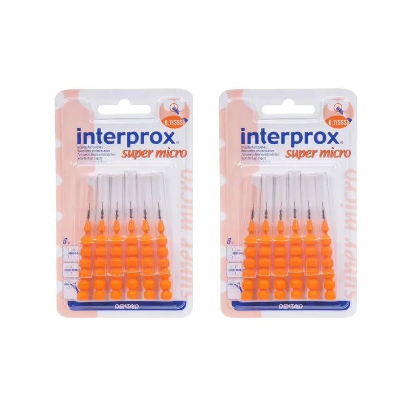 Interprox Cepillo Dental Interproximal Super Micro, 2X6 Unidades