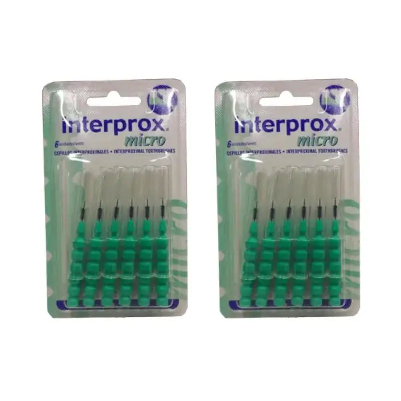 Interprox Micro Cepillo Dental Interproximal, 2X6 Unidades