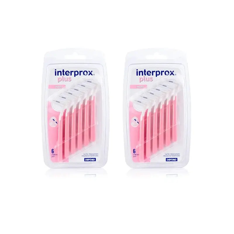 Interprox Plus Cepillo Dental Interproximal Nano, 2X6 Unidades