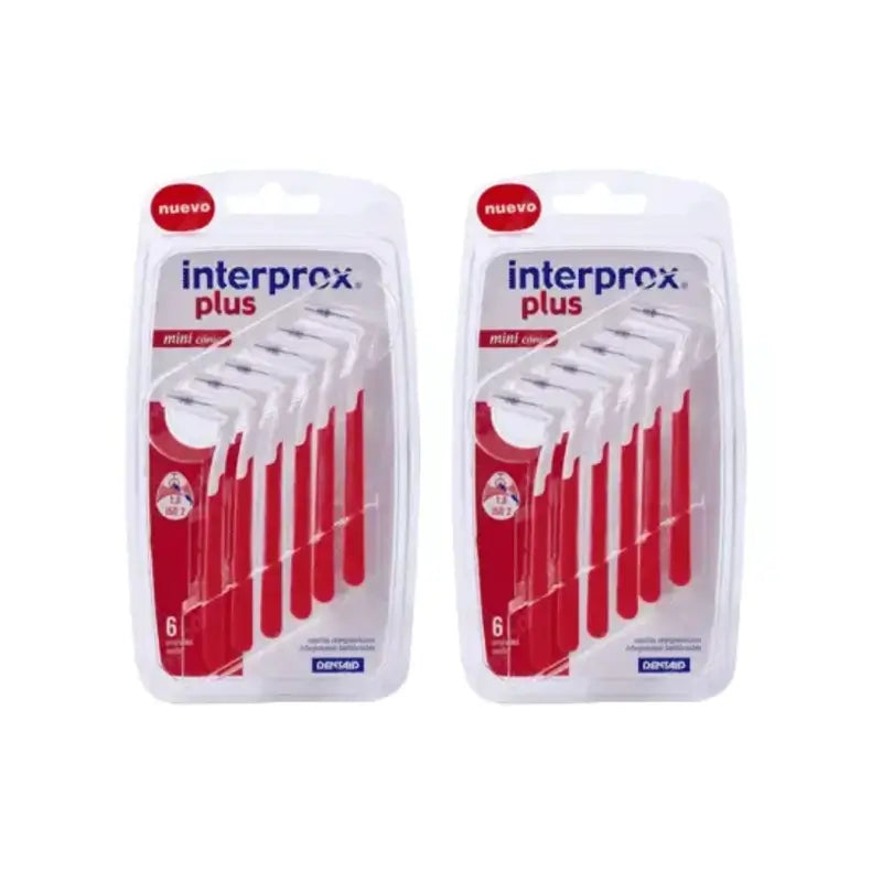 Interprox Plus Cepillo Dental Mini Cónico, 2X6 Unidades