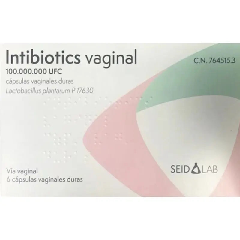 Intibiotics Vaginal 100.000.000 Ufc, 6 cápsulas vaginales