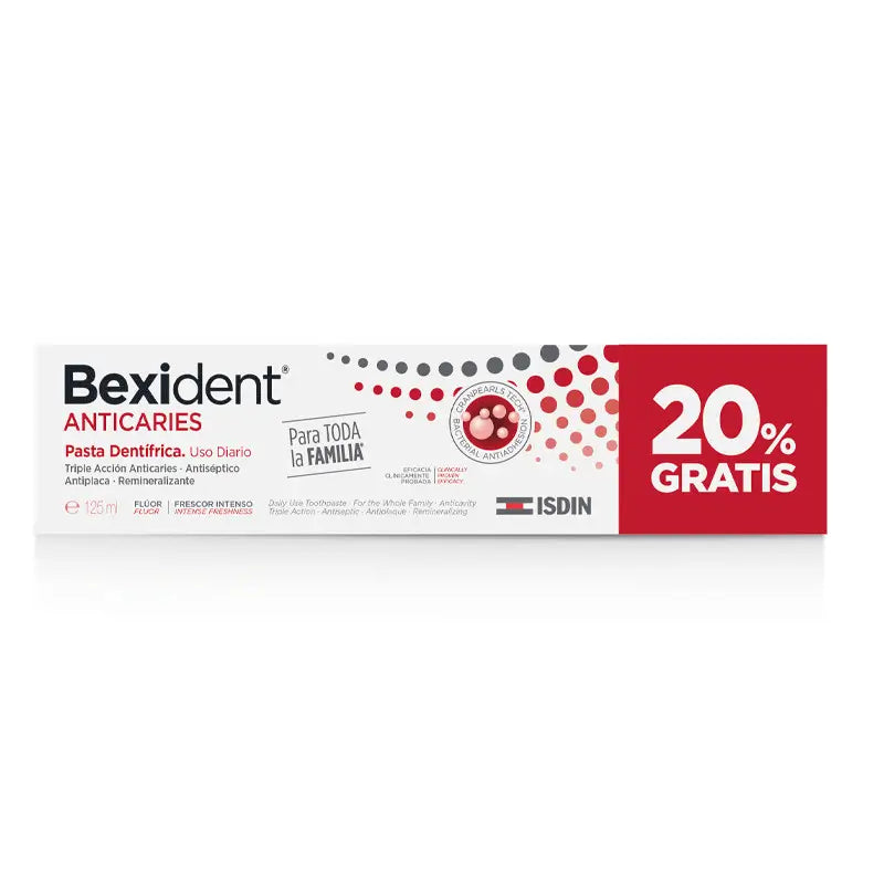 Isdin Bexident Anti Caries Pasta Dental 20% Dto. 125 Ml