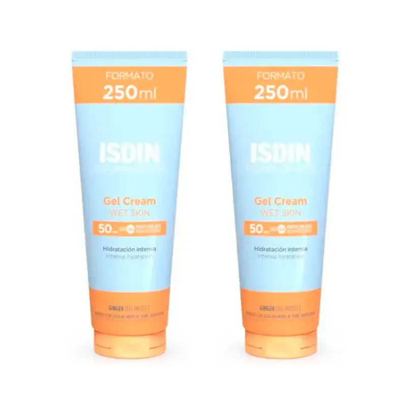 Isdin Fotoprotector Gel Crema SPF 50+, Pack 2 x 250 ml
