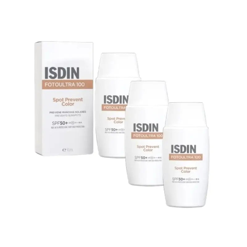 Isdin Fotoprotector Fotoultra 100 Spot Prevent Color Spf50+, 3X50 Ml