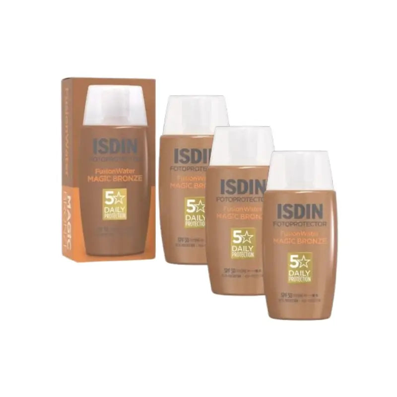 Isdin Fotoprotector Fusion Water Color Dark Spf 50, 3X50 Ml