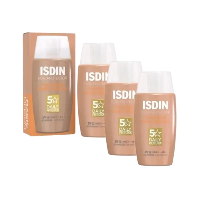 Isdin Fotoprotector Fusion Water Color Medium Spf 50, 3X50 Ml