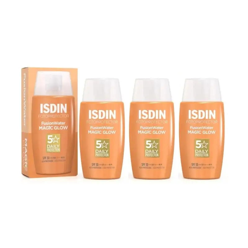 Isdin Fotoprotector Fusion Water Magic Glow Spf 30, 3X50 Ml