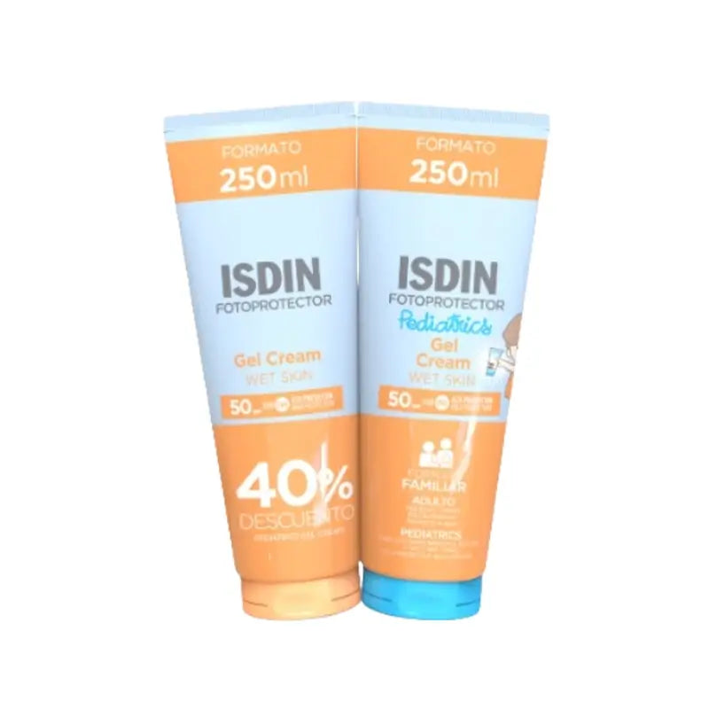 Isdin Fotoprotector Pack Duo Gel Cream + Pediatrics 250Ml Al 40%