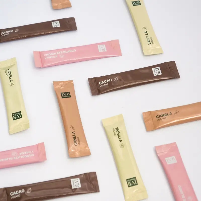 Ivb Wellness Lab Go&Start Line Sticks Sabor Chocolate Blanco-Fresa, 10 sticks