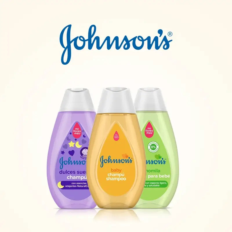 Johnson's Baby Champú Clásico Gold, Pelo Suave, Brillante y Saludable, Para Toda la Familia, de Uso Diario, 300 ml