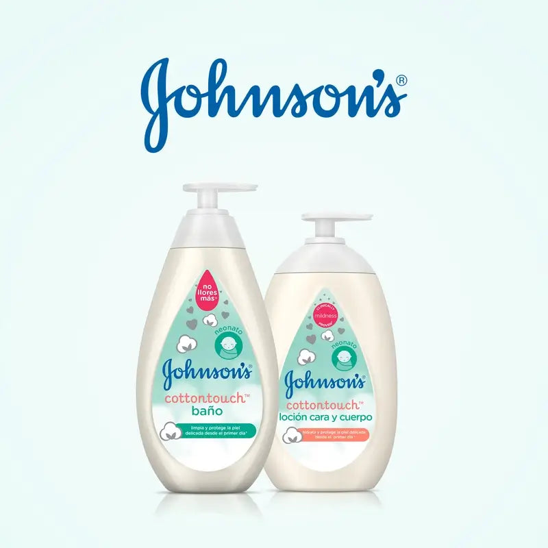 Johnson's Baby Gel de Baño Cottontouch, para Bebés y Recién Nacidos, Piel Fina y Delicada, con Algodón Puro, 500 ml