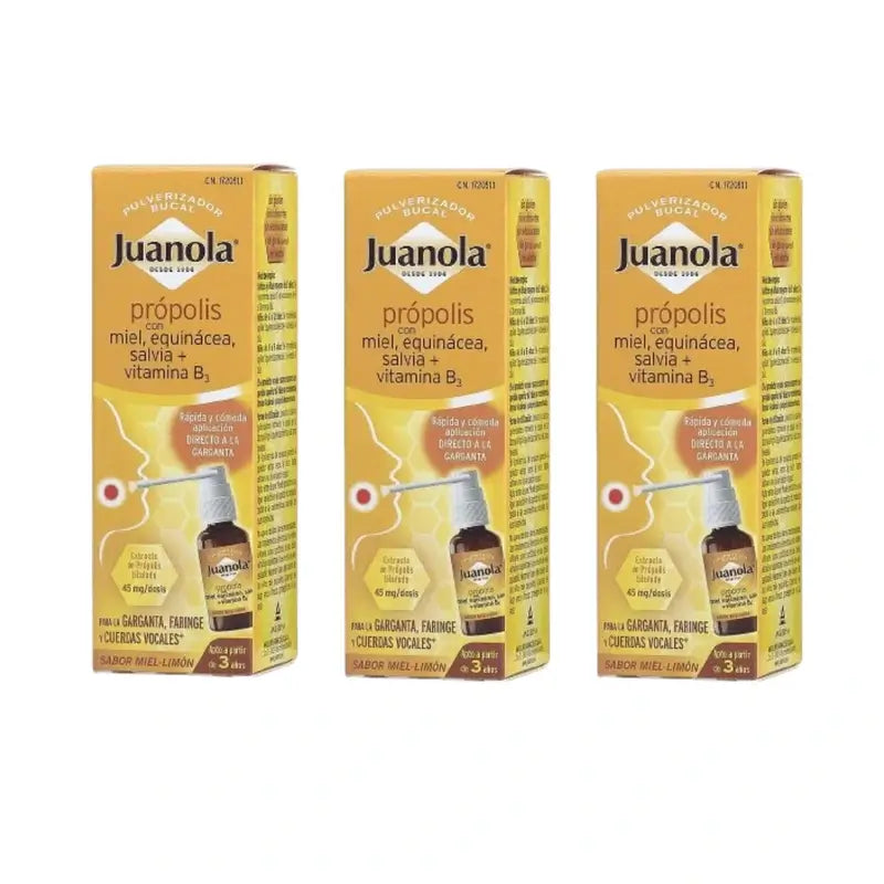 Juanola Pulverizador Própolis Pack 3 x 30 ml