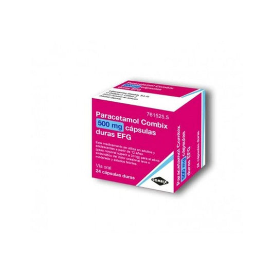 Combix Paracetamol Efg 500 mg, 24 Cápsulas