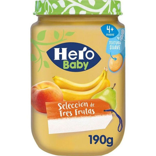 Hero Baby Tarrito Hero Baby Selección De Tres Frutas, 190g 1