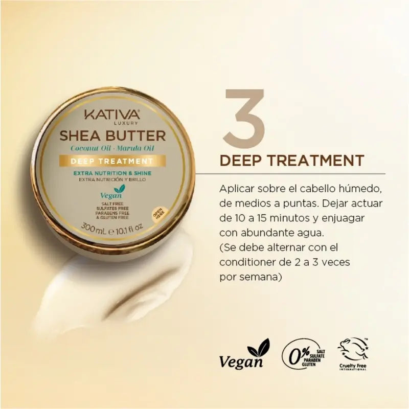 Kativa Karite Coco Marula Mascarilla, 300 ml