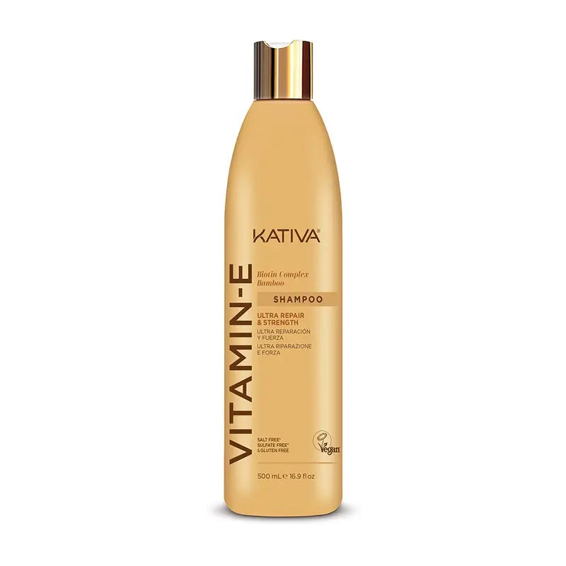 Kativa Vitamina E Biotin Bambu Champu , 500 ml
