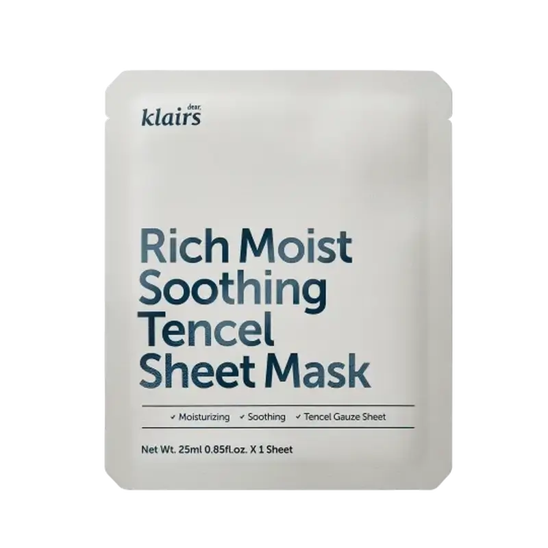 Klairs Rich Moist Soothing Tencel Sheet Mascarilla, 25 ml