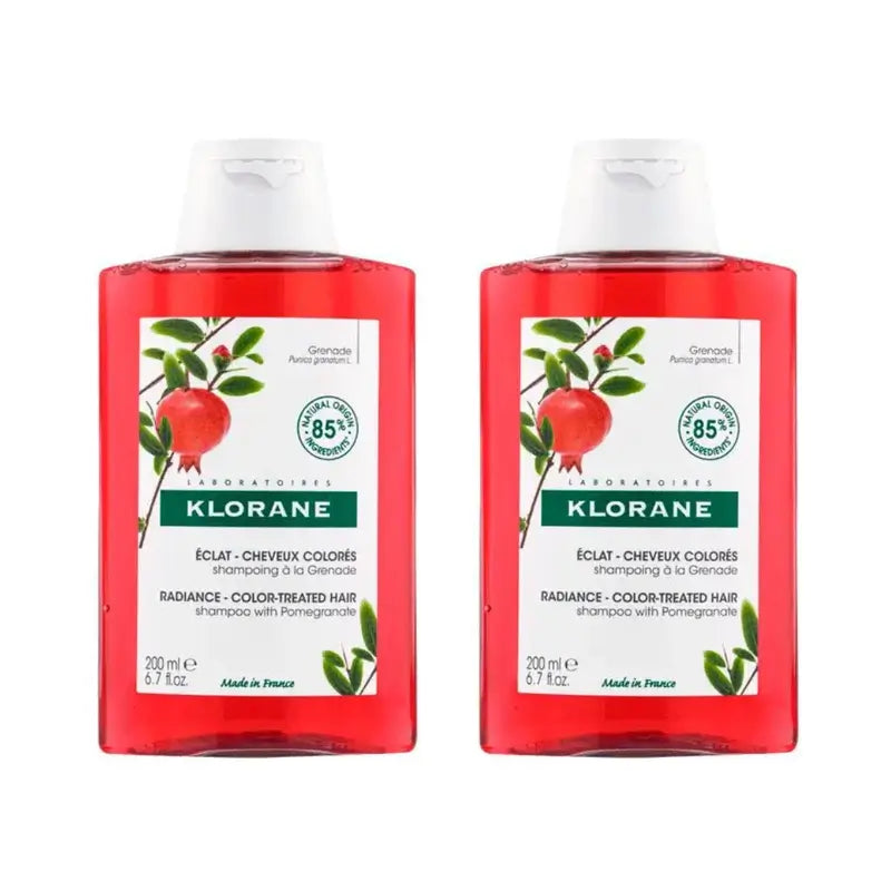 Klorane Champú Al Extracto De Granada, 2X200 Ml