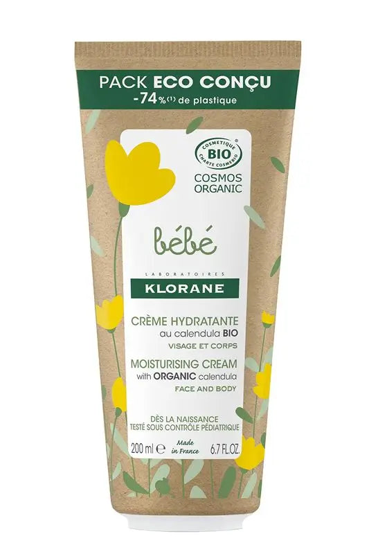 Klorane Crema Hidratante Certificada Bio A La Caléndua - Cara Y Cuerpo - Bebé , 200 ml