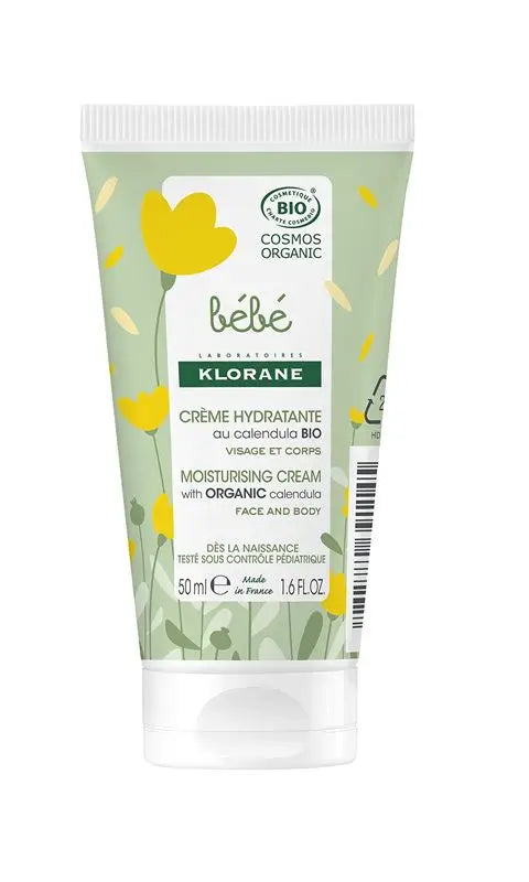 Klorane Bebé Crema Hidratante Caléndula Bio , 50 ml