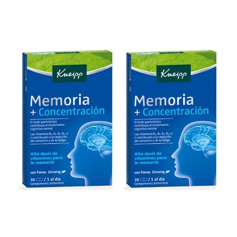 Kneipp Memoria Y Concentración, 2X30 Comprimidos