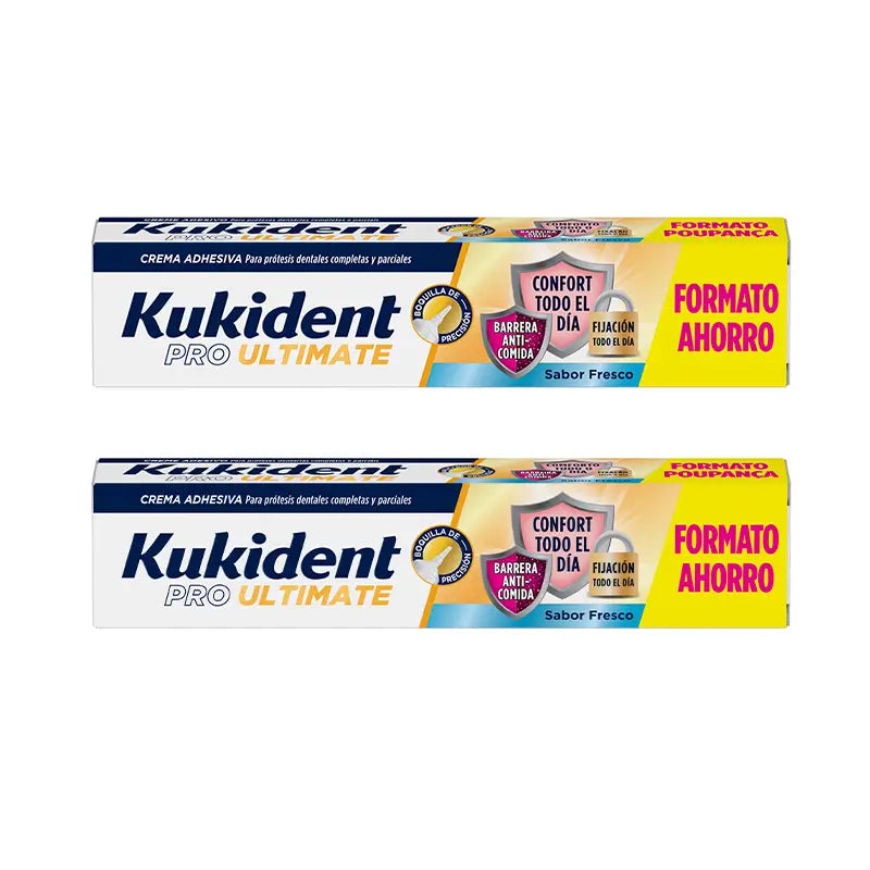Kukident Duplo Pro Ultimate Sabor Fresco, 2 X 57 Gr