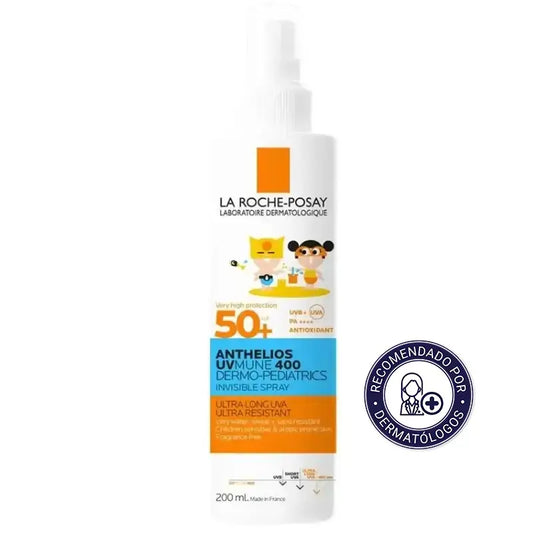 La Roche Posay Anthelios Dermo-Pediatrics Spray Invisible SPF 50+ Protector Solar Niños, 200 ml