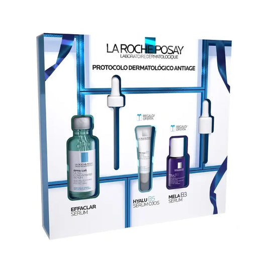 La Roche Posay Cofre Serum Effaclar 30 ml + Mela B3 Serum 10 ml + Hyalu B5 Serum Ojos 5 ml