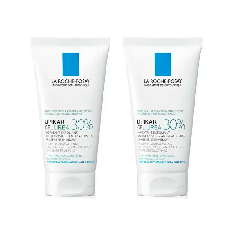La Roche Posay Lipikar Gel Urea 30% - Gel Hidratante Con Urea , Pack 2 x 50 ml