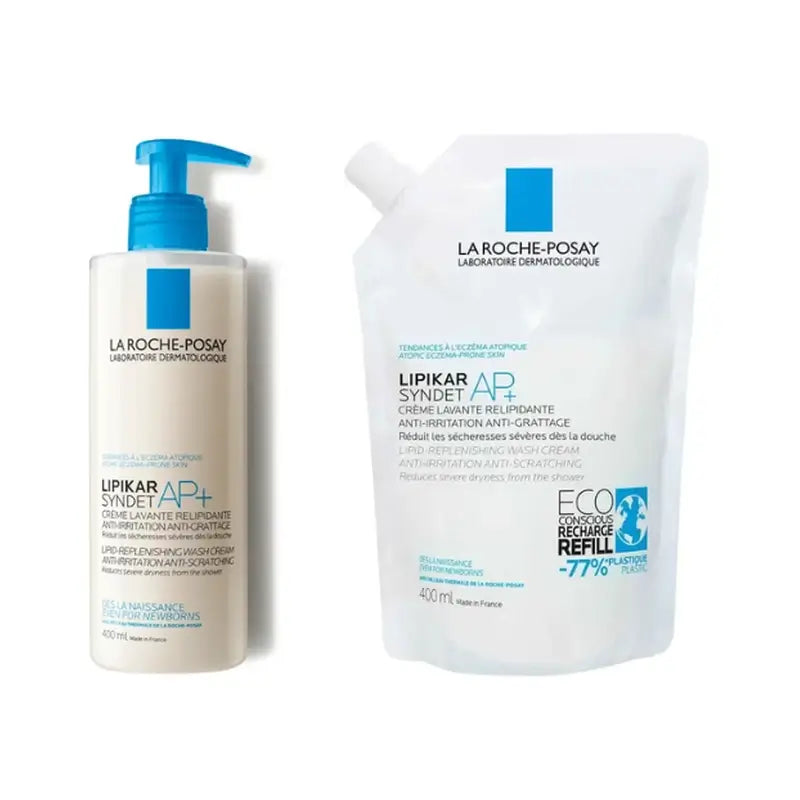 La Roche Posay Lipikar Syndet Ap+ 400 ml + Refill , 400 ml