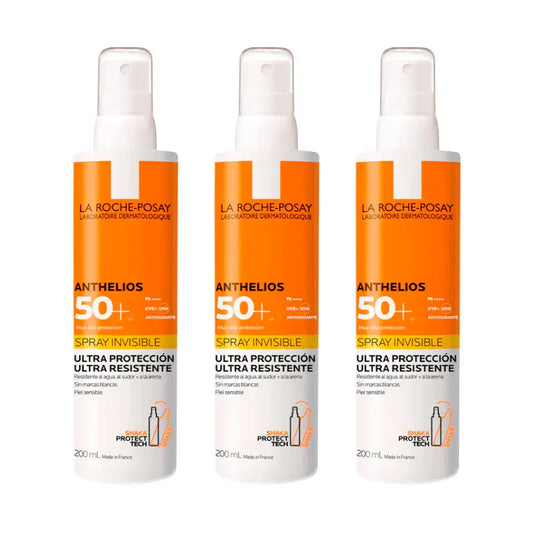 La Roche Posay Triplo Anthelios Spray Invisible Spf 50+, 3 X 200 Ml